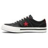 Converse One Star Ox 'Black Fiery Red' (Unisex) Black / Egret / Fiery Red Skateboard Shoes 162839C