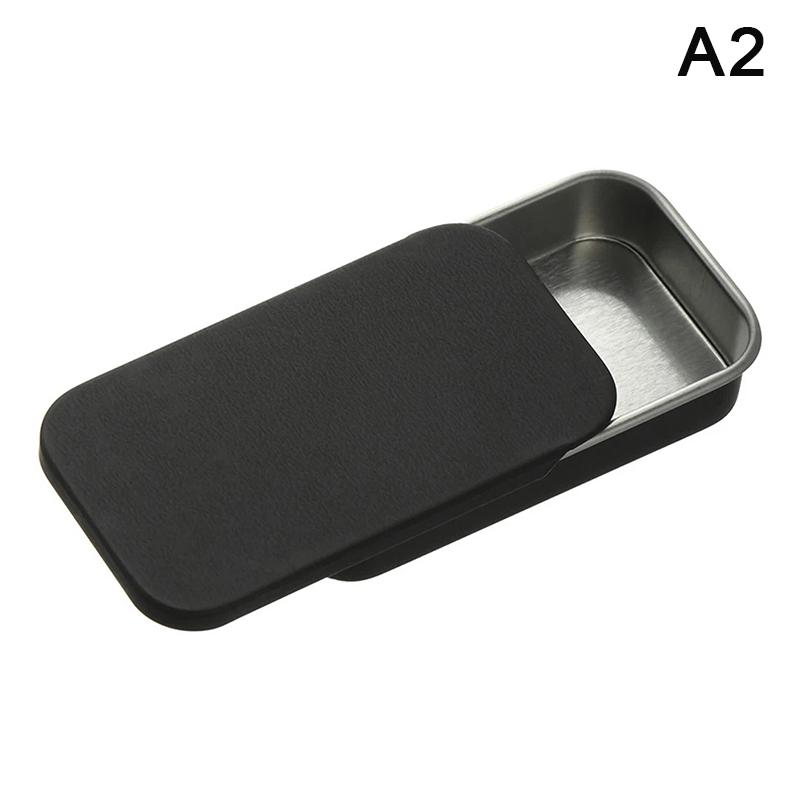 Tinplate Box Slide Lid Push Pull Box Drawer Balm Box Portable Box Mini Aromatherapy Jar Candy Small Iron Box Gift Box