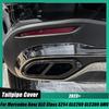 Car Tail Throat Pipe Cover Trim ABS Plastic Accessories for Mercedes Benz GLC Class X254 GLC260 GLC300 AMG 2023+ Gloss