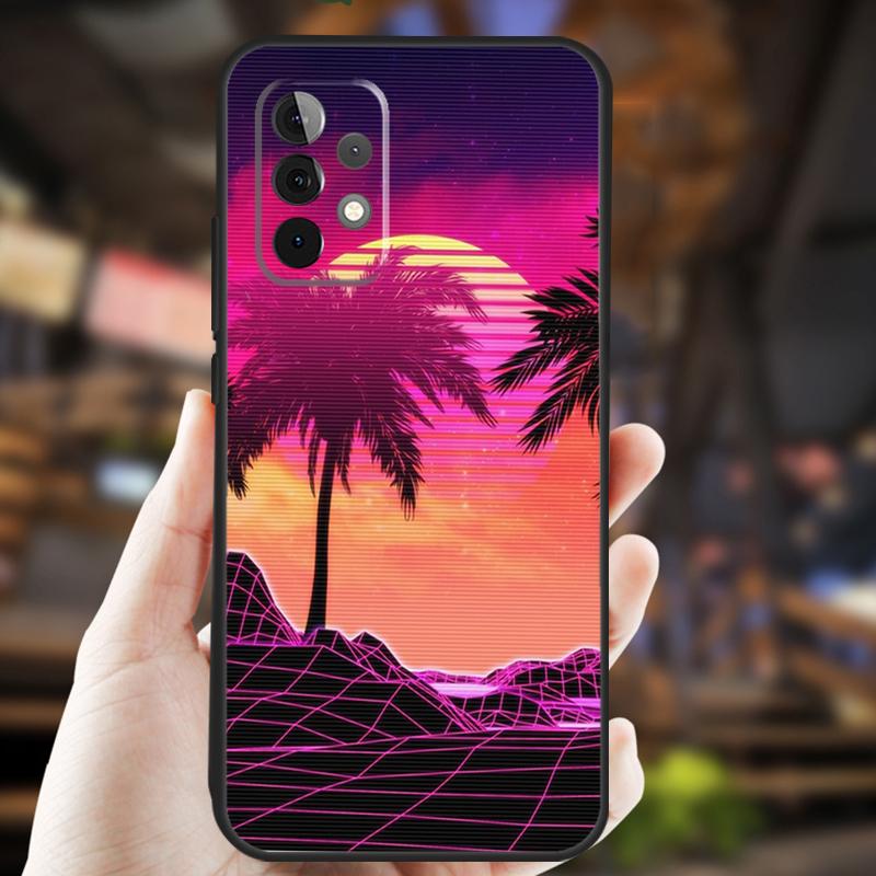 Synthwave Retro 80s Neon Case For Samsung Galaxy A34 A06 A05 A32 A16 A55 A36 A26 A54 A14 A22 A52 A35 A15 A53 A13 A56