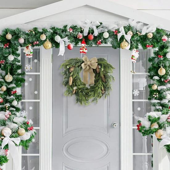 20 Inch Christmas Wreath For Front Door Real Touch Norfolk