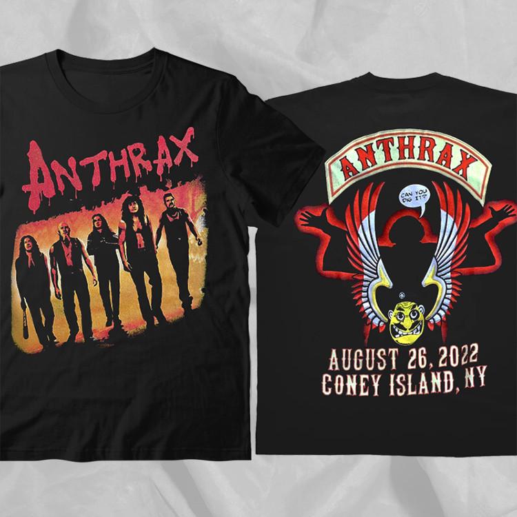 Anthrax The Warriors Black Tour Vintage Double Sided T-Shirt 3XL