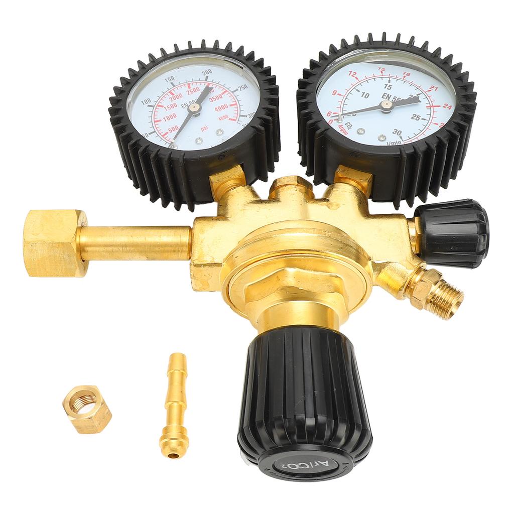Oxygen Regulator with Pressure Gauge Pure Copper Regulating Valve for Industrial Gas Supply System 0‑25MPa