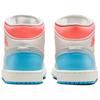 Air Jordan 1 Mid Sail Hot Lava Blue Chill Women Sneakers Muslin IM7420-133