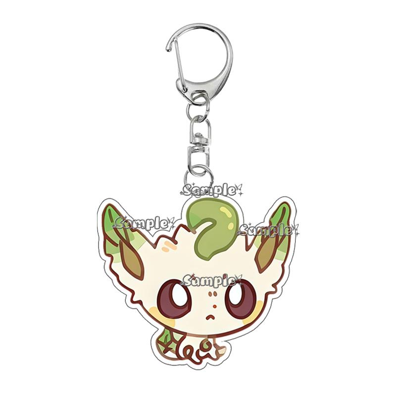 Cartoon Anime Umbreon Sylveon Jolteon Eevee Cute Acrylic Keychain Bag Charm Backpack Pendant Jewelry Ornaments Key Ring Gifts