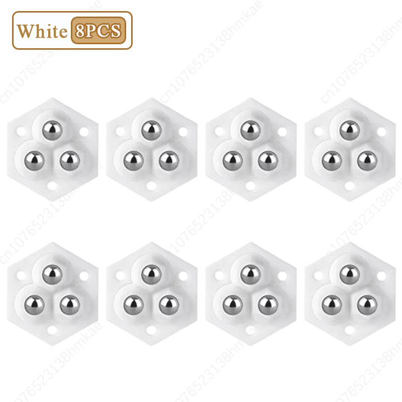 4-32 STÜCKE Universalrad ohne Stanzen Verschleißfest Doppelkugellager Geräuschlose Rolle Haushaltsmöbelzubehör