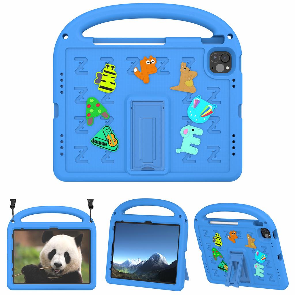 For iPad Pro 11 (2022)/(2021)/(2020)/(2018)/Air (2022)/(2020) Case Cartoon Design EVA+PC Tablet Cover