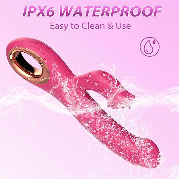 3-in-1-Sexspielzeug-Vibratoren, Dildo, Sexspielzeug für Erwachsene, Klitoris-G-Punkt-Vibrator mit 10 Wackel-, Vibrations- und Leckmodi für Frauen