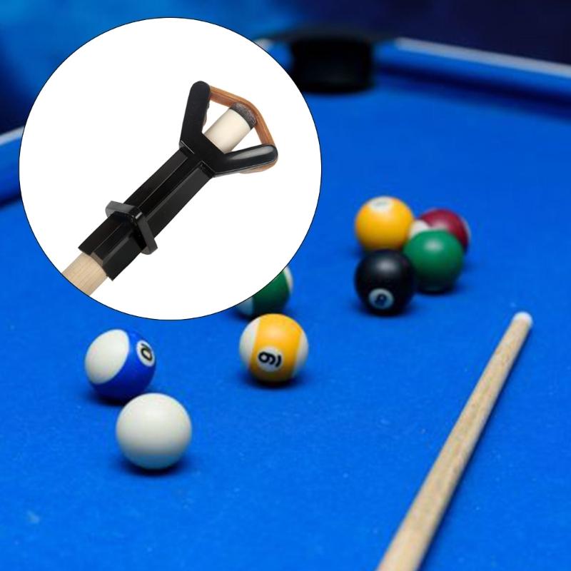 Pool Cue Tip Clamps Plastic Billiards Cue Tip Fastener Snooker Cue Tip Clamps Repair Head Clip Press Billiard Cue Tool