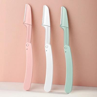 3 Pcs Eyebrow Trimmer for Ladies Face Eyebrow Shaper Shaver Facial Epilators for Women Pocketknife Eyebrow Profiler Hair Remover