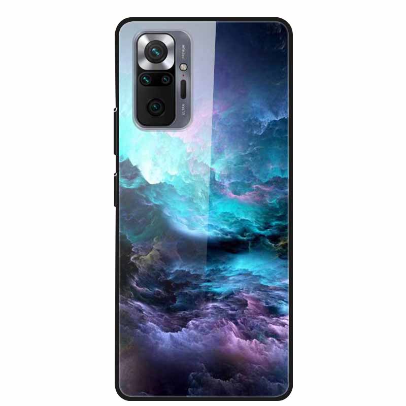 Tempered Glass Colorful Cover For Xiaomi Redmi Note 10 Pro Case Hard Shockproof Funda for Redmi Note10 / Note 10Pro Cases Shell