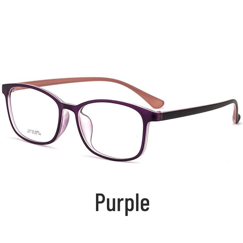 Korean TR6811 Ultralight TR90 Colorful Large Transparent Eyeglass Frame for Students