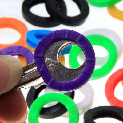 12 Stück Schlüsselzubehör Hohl Mehrfarbig Gummi Weich Schlösser Schlüsselkappe Silikonabdeckungen Schlüsselanhänger Abdeckung SchlüsselSchutz