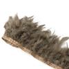 1Meters Natural Turkey Feathers Trim Height 10-15Cm Wedding Clothing Dress Decoration Diy Feather Ribbon Sewing Crafts