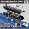 3 Station Verge Roller Bender 0-90° Bending Angle Large Radius Sheet Metal Brake with Aluminum Alloy Handle for 13-130mm Bends