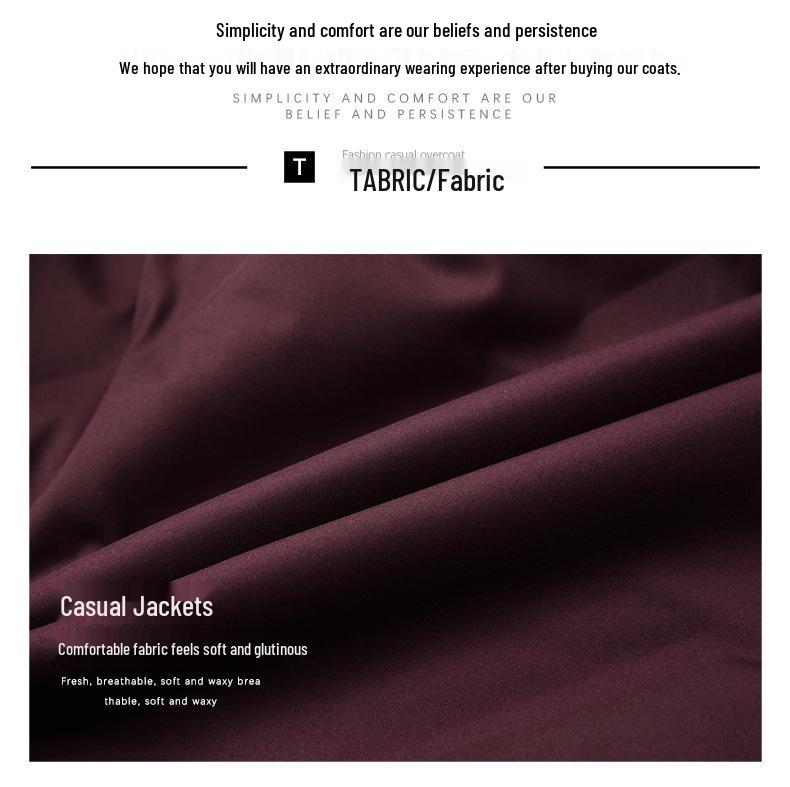 Men's Business Casual Lapel Down Jacket - Autumn/Winter 2025