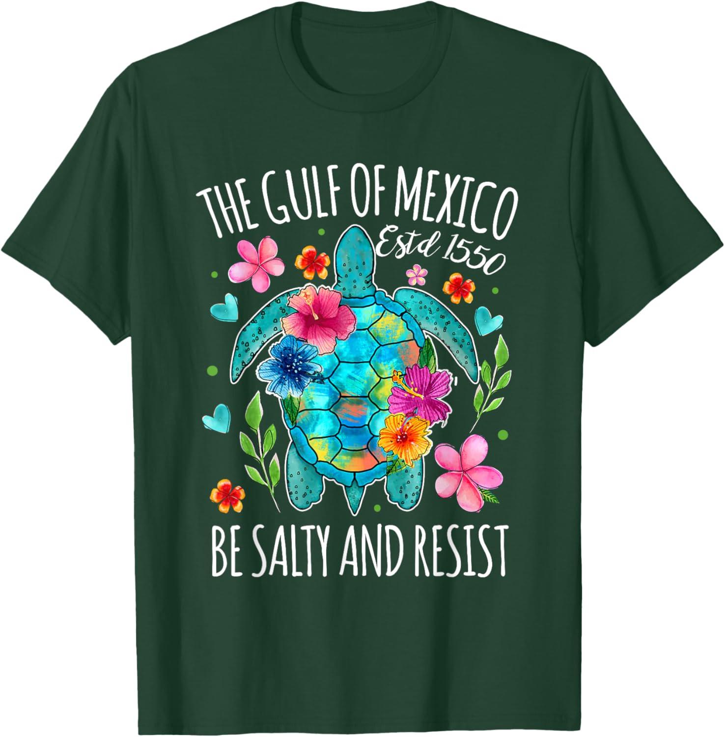 Stay The Gulf of Mexico Be Salty and Resist Turtle Unisex T-Shirt S