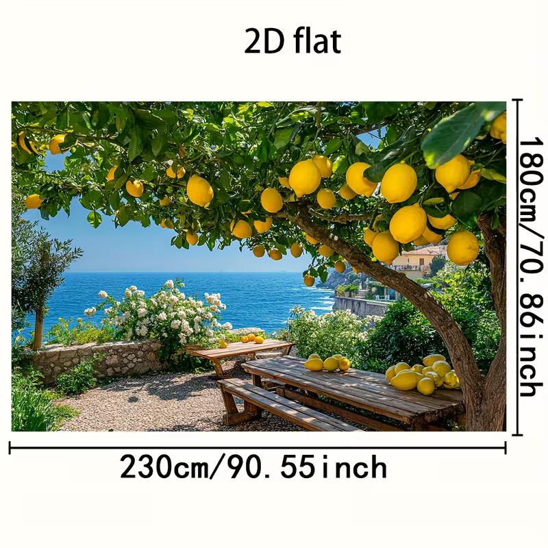 Amalfi Coast Landscape Tapestry for Travel Lovers, Nature and Coastal Themed Room