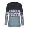 Womens Fashion Lace Long Sleeve Hole Strip Slim Round Neck Button Print Pullover Women's T-Shirt