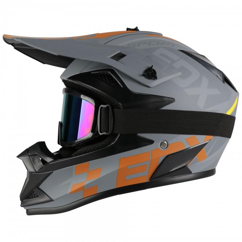 Full Face Off-Road Motorcycle Helmet ABS Material DOT Certified Adult Trail Dirt Bike Riding