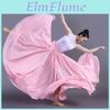 360540720 Jupe Degré Ballet Mousseline Danse du Ventre Femmes Bohémienne Longues Jupes Tenue d'Entraînement Danseuse Jupe de Danse Assortie