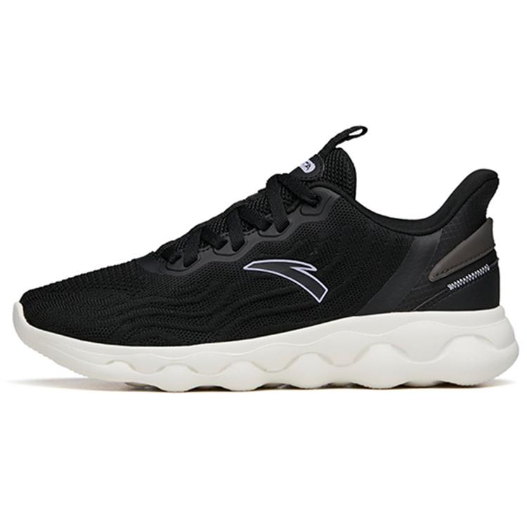New Anta Rebound Cushioning Wear Resistant Slip Resistant Low Top Running Shoes Women's Black 122145530R-4
