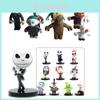 Delightful Jack Skellington Figure Set Featuring Nightmare Before Christmas Character Dolls For Kids And Collectors