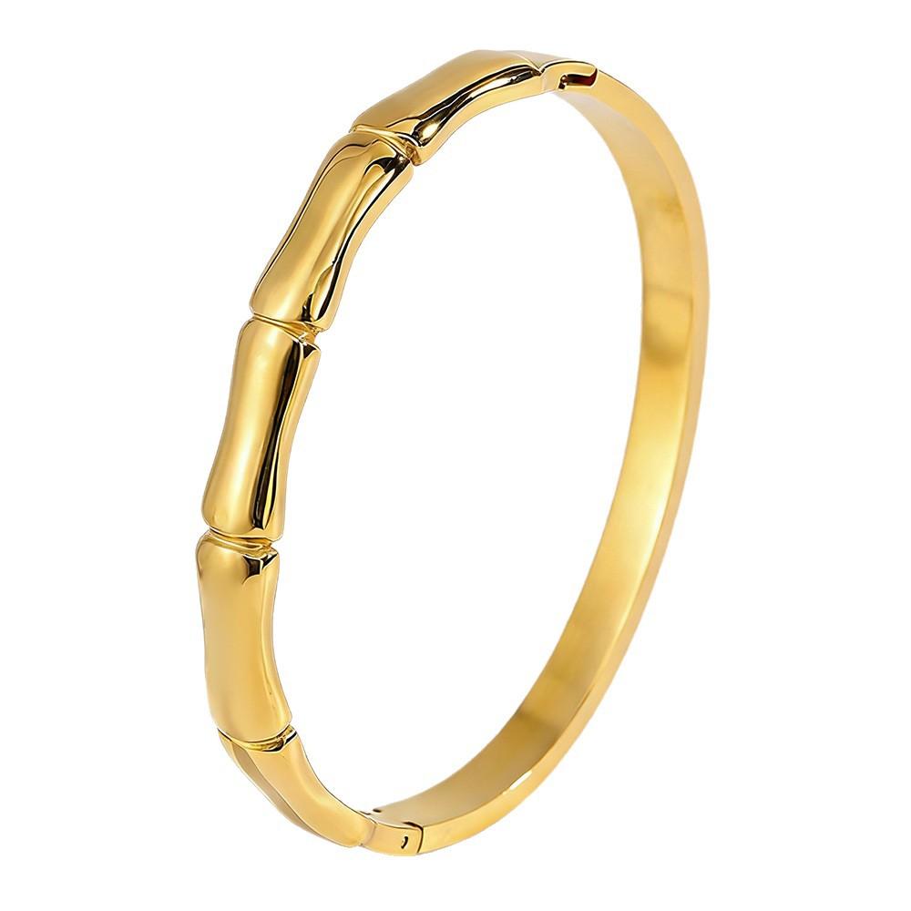 European and American Color Bamboo Light Luxury Bracelet Women's Fashion Niche High-end Sense