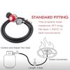 High Pressure Propane Adjustable Regulator with Hose for Cylinder Conversion Pressure Gas BBQ Grill Tanks Cooker Heaters