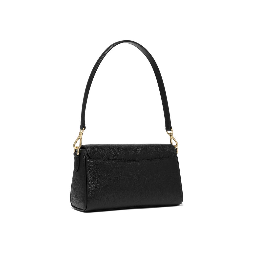 New MICHAEL KORS Fleur Cow Leather Shoulder Bag Small Size Women's Black 32F3G6FC1L