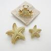 High-End Starfish Ocean Style Hair Claw - Fashionable Shark Clip for Buns