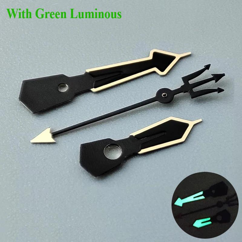 Modified Watch Accessories Orange Red White Color Matching Hands Green Luminous Hands for Japanese NH35/36/4R7S Movement