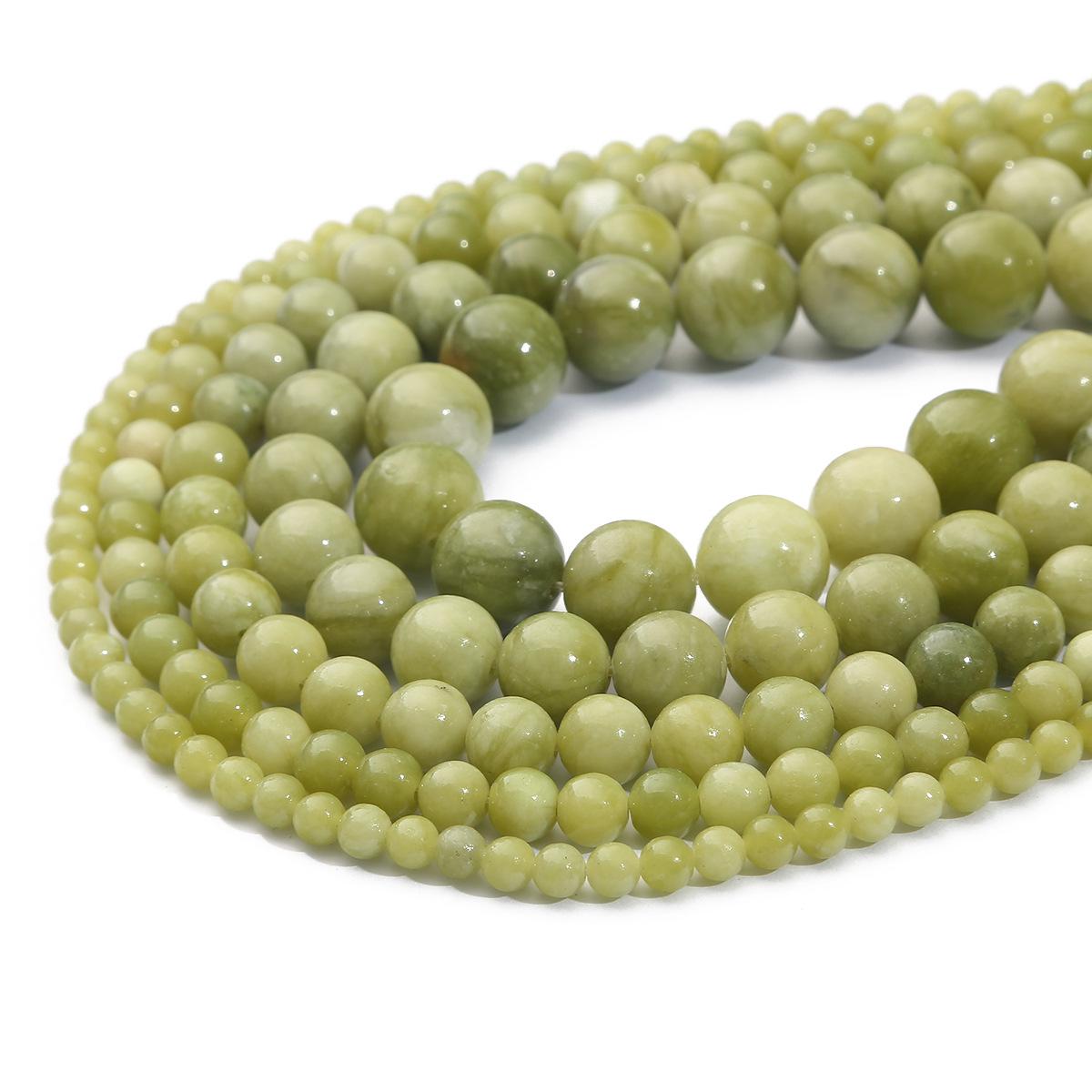 

Natural Southern Jade Luminous Beads for DIY Handmade Bracelets and Necklaces 4mm Natural Southern Jade Beads, 38cm strand
