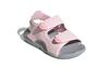 Adidas Swim Synthetic Leather Slip Resistant Anti Kick Cushioning Low top Toddler Shoes Pink Gray FY8065