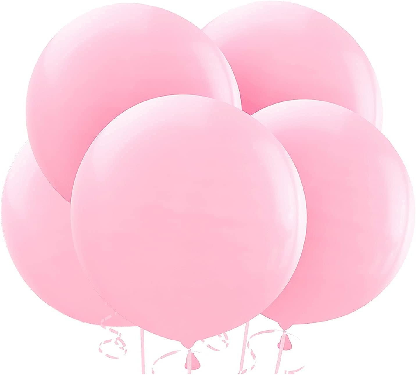 Large Pastel Balloons 36 Inch Giant Round Macaron Latex Balloon Jumbo Pastel Helium Balloons for Wedding Baby Shower Birthday Pa розовый