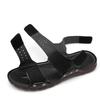 Summer Men Leather Casual Sandals Plus Size 50 Outdoor Black Walking Soft Luxury Shoes Sandalias Hombre New Fashion 2026