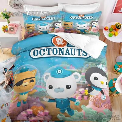 Kreskówka Octonauts Dziecko Miłości Zestaw Poszwy na Kołdrę HD Poszwa na Kołdrę dla Dzieci Zestawy Pościeli Pościel Dekoracja Sypialni