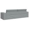Sofa Bed Light Grey 245 x 78 x 77 cm Fabric