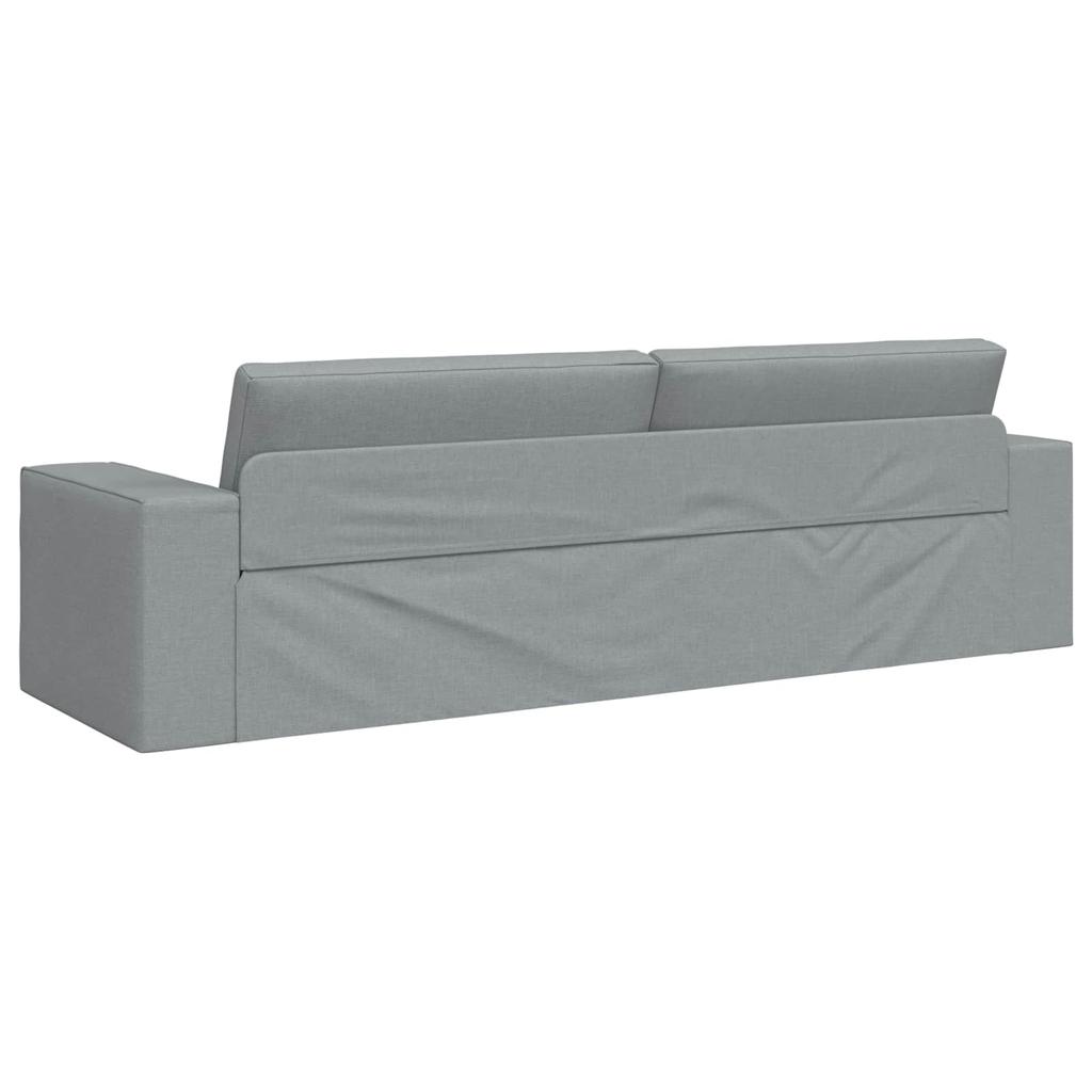 Sofa Bed Light Grey 245 x 78 x 77 cm Fabric