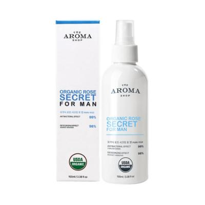 Aromashop Segreto di Rosa Biologico per Uomo — Spray per la Cura dell'Odore della Zona Y — 100 ml