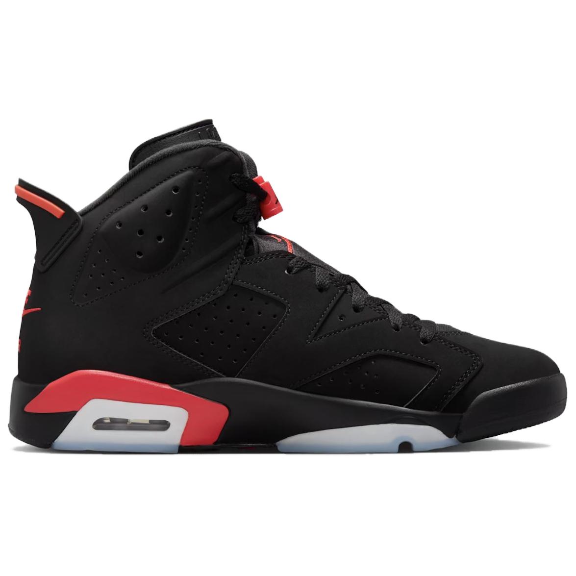 

Air Jordan 6 High top Vintage Basketball Shoes Unisex Black Red CT8529-001 44