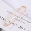 Neue Bundnadel Zubehör Schal Schnalle Perlen Kristall Gold Farbe Brosche Taille Tighting Clap Anti Exposed Sicherheitsnadeln
