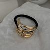 2025 New Hollow Curved Hair Band Summer Versatile High-end Sense Headrope Hair Tie Hair Ponytail Hair Accessories