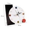 NordicTable Clocks Elegant Round Clock Tabletop Silent Mini Minimalist Watch Wood Side Table Clock Unique Decoration and Accessories with Base Design