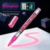 Fluorescent Luminous Marker Paint 8 Bright Colors Fast Drying for Cosplay Makeup Party Decoration DIY Art Creation