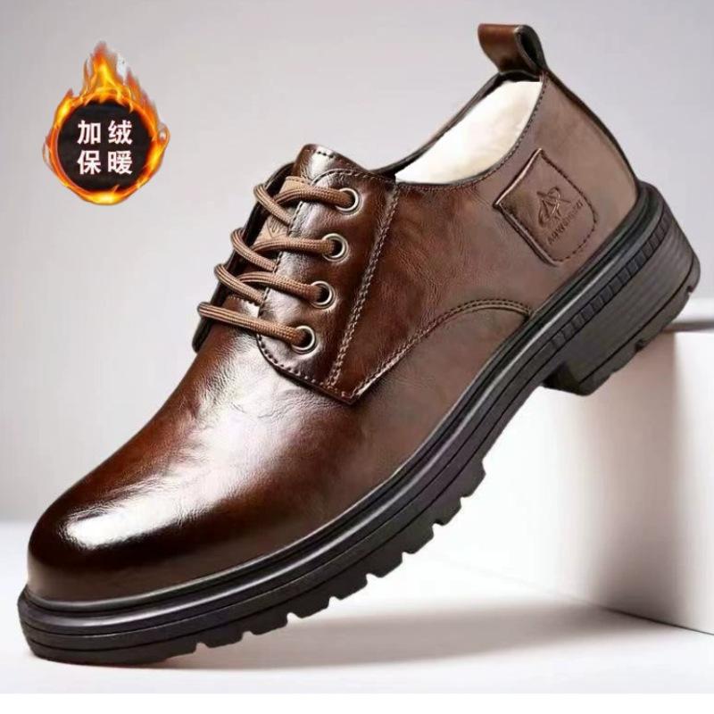 

Mens lightweight comfortable cold warm padded snow boots non-slip wear-resistant outdoor leisure sports a stirrup cotton boots 44