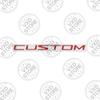 For Ford Transit Custom Lettering Car 3D Metal Logo Badge Decals Sticker Car Auto Rear Trunk Alphabet Emblem Styling Stickers