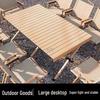 MUJI Portable Folding Outdoor Table & Chairs Set - Aluminum Roll-up Design for Camping & Picnics
