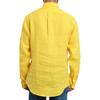 Polo Ralph Lauren Tinta Unita Logo Ricamato Colletto Polo Monopetto Manica Lunga Camicia Uomo camicie Giallo 710829443-030