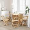 Chaises à manger pliables lot de 4 Corona bois massif de pin